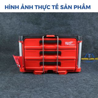 Hộp đựng dụng cụ packout Milwaukee 48-22-8443 đựng đồ nghề, dụng cụ 3 ngăn