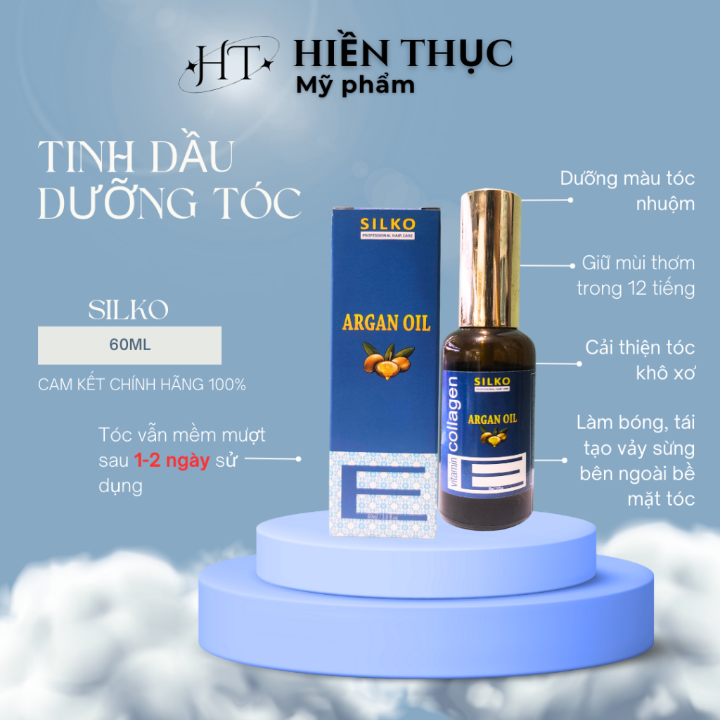 Tinh dầu dưỡng tóc Argan Oil chăm sóc tóc, dưỡng màu tóc nhuộm 60ml-100ml Hàng chính hãng