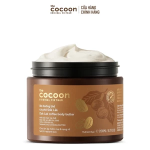Bơ dưỡng thể cà phê Đắk Lắk Cocoon cho da mềm mịn & rạng rỡ 200ml