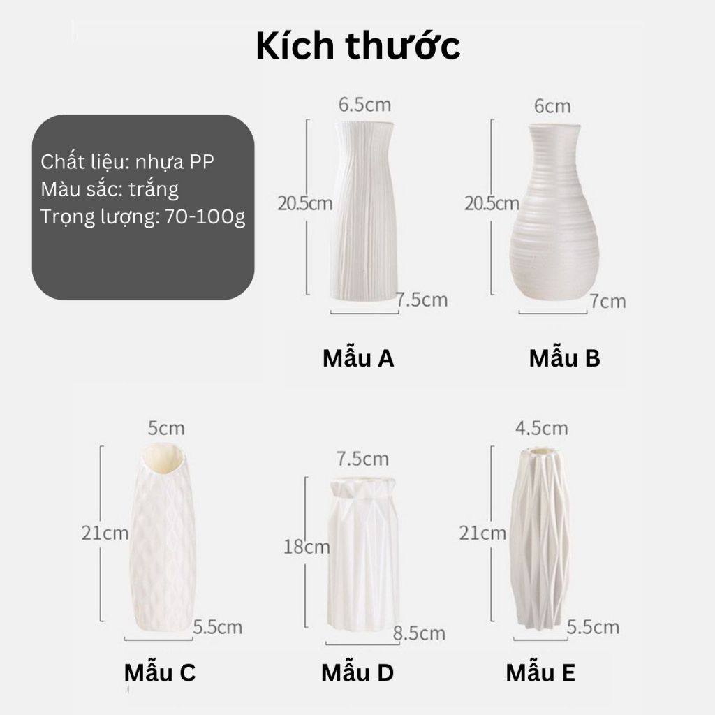 Bình Hoa Nhựa Decor Giả Gốm Cao Cấp, Lọ Cắm Hoa Để Bàn Cắm Hoa Kẽm Nhung, Hoa Giả, Hoa Thật Trang Trí Nhà Cửa