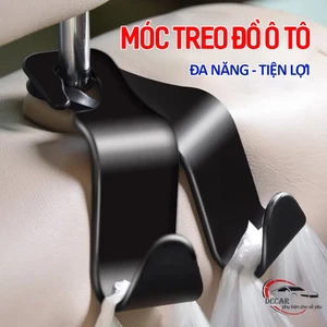 Móc treo đồ đa năng cài sau ghế oto xe hơi, móc giá kẹp ghế chữ S giữ đồ sau ô tô- phụ kiện đồ chơi ôtô