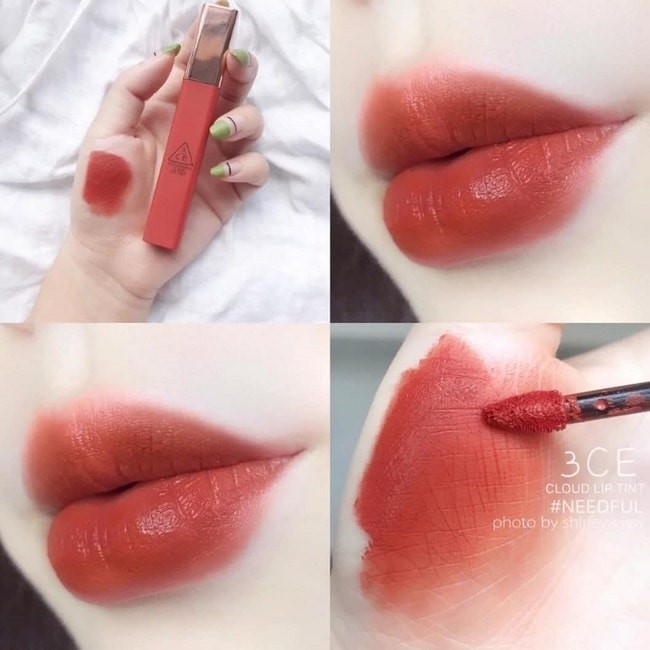 Son Kem Lì 3Ce Cloud Lip Tint Live A Little Đỏ Đất 4G | Shopee