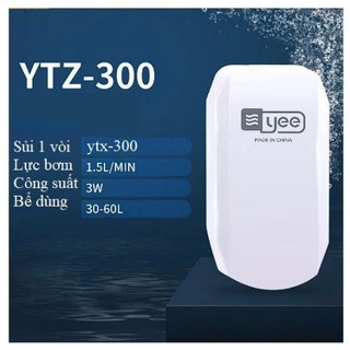 Máy sủi oxi siêu êm YEE cho bể cá - Phù hợp để phòng ngủ, nơi cần yên tĩnh, tặng kèm dây và đầu sủi