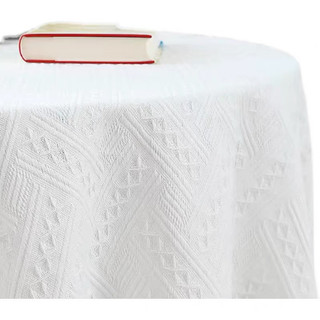 Khăn trải bàn sợi cotton thô dệt 3D, dày dặn phong cách Bắc Âu decor 90