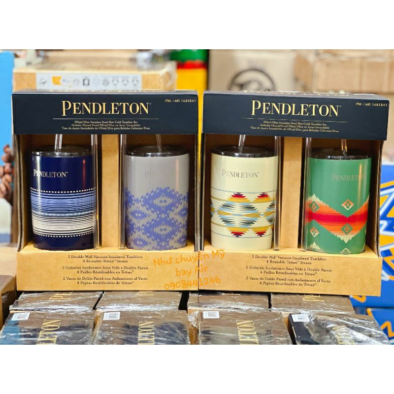 Hàng chuẩn Cotsco Set ly giữ nhiệt Pendleton Mỹ (2 cái x 591ml