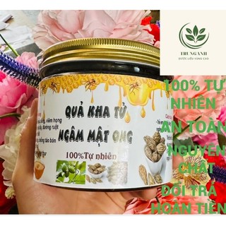 Quả Kha Tử Ngâm Mật Ong Hộp 500g [ DÙNG ĐƯỢC CHO CẢ PHỤ NỮ CÓ BẦU BÀ TRẺ NHỎ] Thưốc Ho Tự Nhiên An Toàn Cho Sức Khoẻ