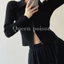 Áo khoác len cardigan khoá zip 2 chiều mùa thu đông thời trang nữ phong cách cá tính CDG003 - Tiktik