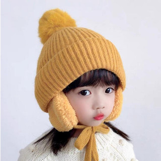 Mũ Len Bịt Tai THÊU TÊN Siêu ấm Cho Bé 2 đến 8 tuổi, Mũ Len dệt kim lót lông, bịt tai siêu ấm phcng cách Hàn Quốc