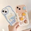 Ốp Điện Thoại Viền Lượn Sóng Gấu / Vịt / Phô Mai Bảo Vệ Camera Chống Sốc Cho iPhone 14 13 12 11 Pro Max XR X 15pr xx1037