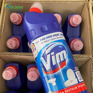 Combo 2 Chai Tẩy Bồn Cầu Vim Diệt Khuẩn Xanh Biển 500ML
