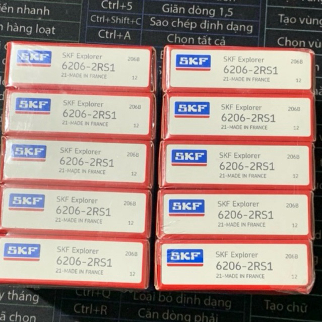 Vòng Bi 6206 SKF 2RS1 ( hàng đẹp )
