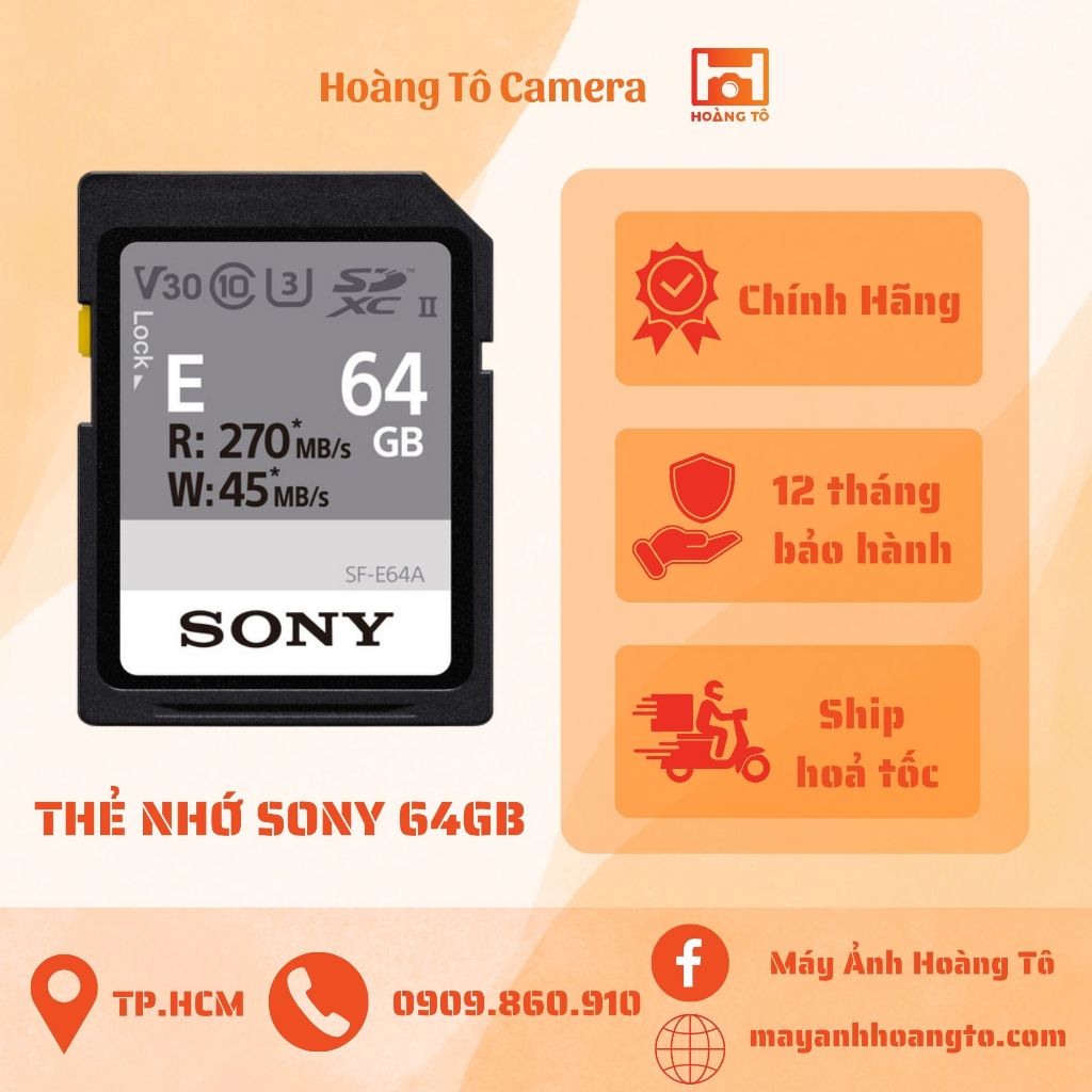 Thẻ Nhớ Sony 64GB SF giá tốt Tháng 12, 2023 | Mua ngay | Shopee