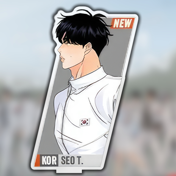 Mô Hình Standee và Móc Khóa Manhwa BL Lezhin BOMTOON Calendar 2024