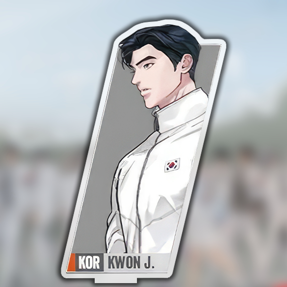 Mô Hình Standee và Móc Khóa Manhwa BL Lezhin BOMTOON Calendar 2024