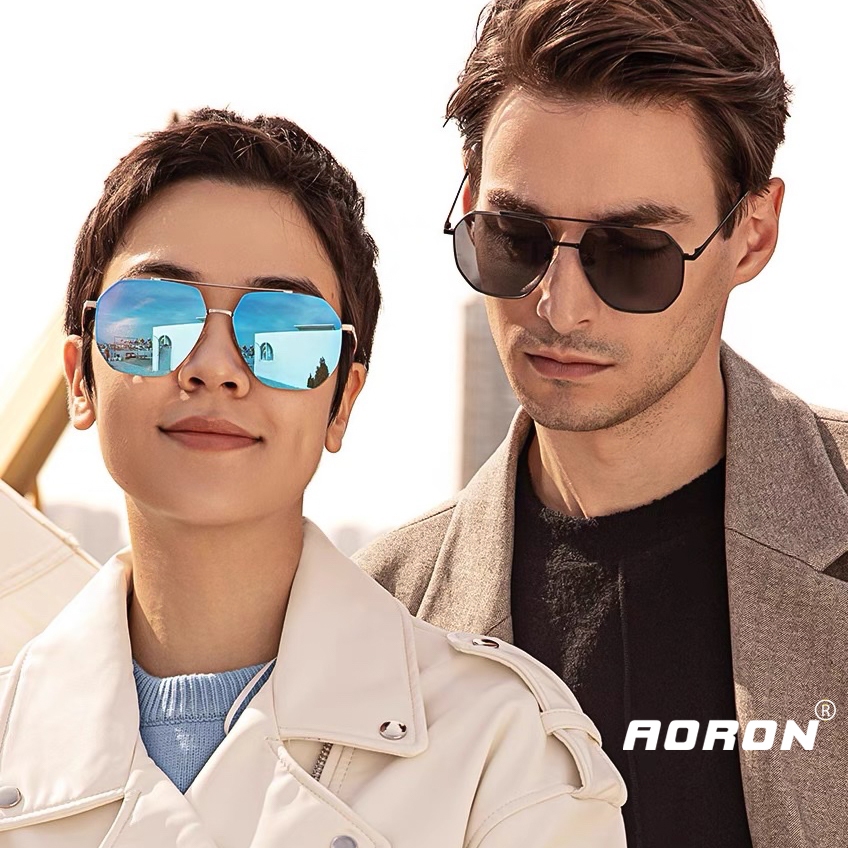 Ảnh Kính Râm Nam Phân Cực AORON Chống Tia UV400 Chống Chói Gọng Metal Cao Cấp Siêu Thời Trang Hàn Quốc AK062 4