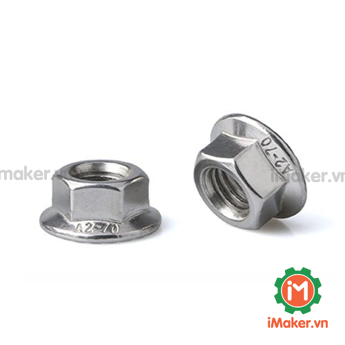 Đai ốc liền long đền INOX, long đền khoá M3 M4 M5 M6 M8, gói 10 con ...