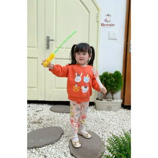 Bộ dài cotton họa tiết xinh xắn cho bé gái 1-6 tuổi (9-23kg) N013