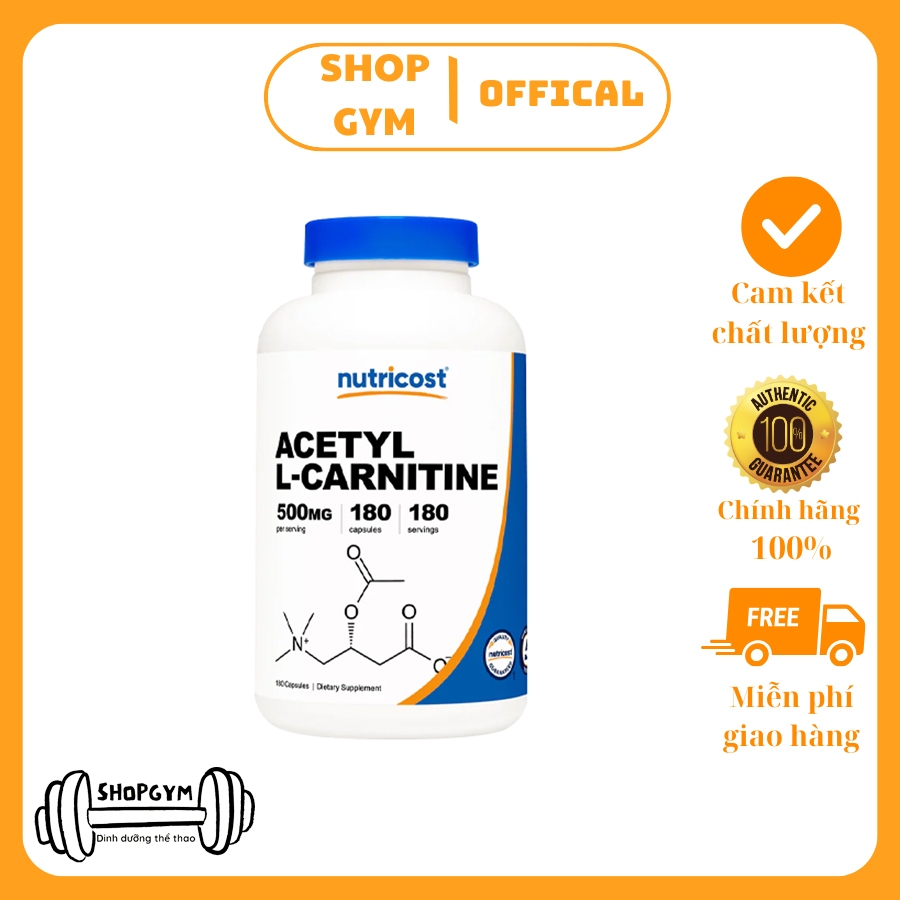 nutricost acetyl l carnitine 500mg Viên giảm mỡ L-Carnitine 500mg, hỗ trợ đốt mỡ hiệu quả - Shop Gym dista_id=browntaped:10884629266591 Size:1000 mcg/ml - 10 ml (Pack of 4) BPC 157 (Body Protection