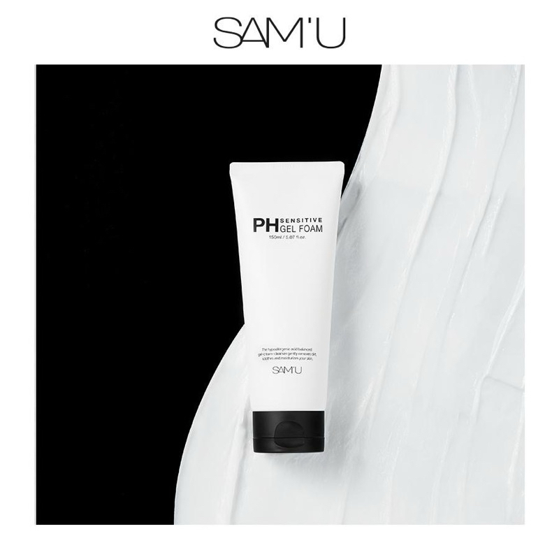 SAMU) Sữa Rửa Mặt Tạo Bọt Dịu Nhẹ SAM'U pH Sensitive Gel Foam