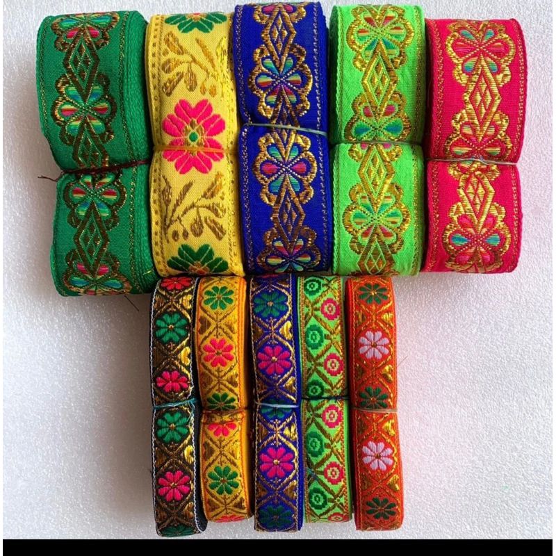 Dây viền ren thổ Cẩm dài 6-7 mét | Shopee Việt Nam