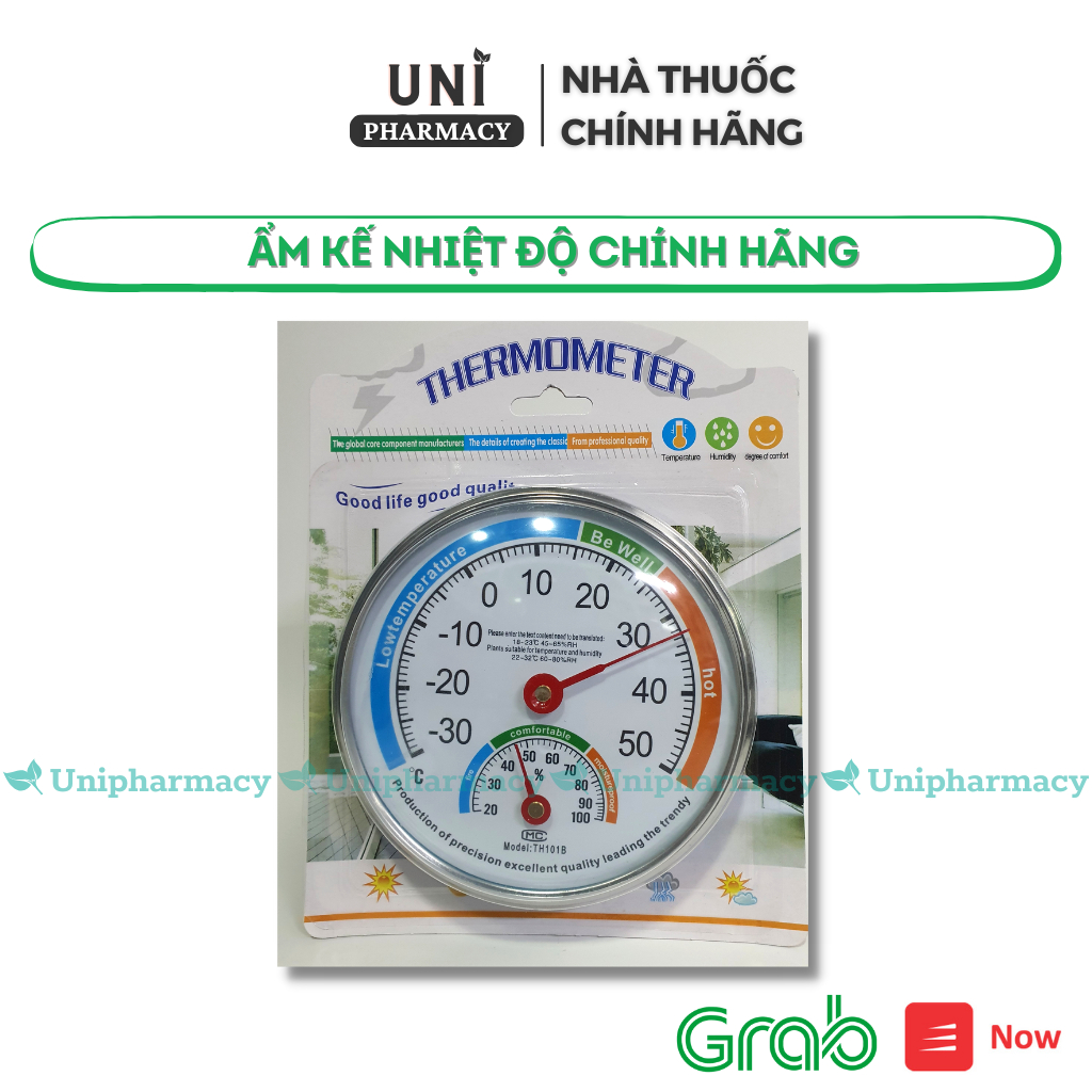 (Tặng Khẩu Trang 4L Chất Chính Hãng)Nhiệt ẩm kế đo độ ẩm và nhiệt độ ...