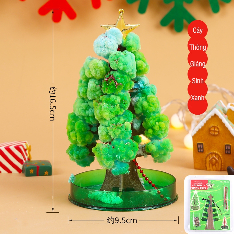 Cây thông Noel tuyết tự nở,cây đào ma thuật tự nở quà tặng giáng sinh cho bé - Cây thông trang trí để bàn