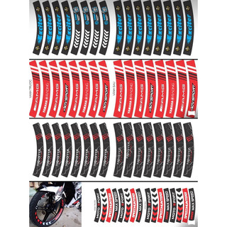 40 bộ tem mâm trùm xe máy 16 miếng full 2 bánh trước sau. Decal trùm vành