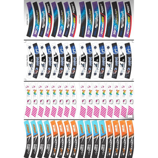 40 bộ tem mâm trùm xe máy 16 miếng full 2 bánh trước sau. Decal trùm vành