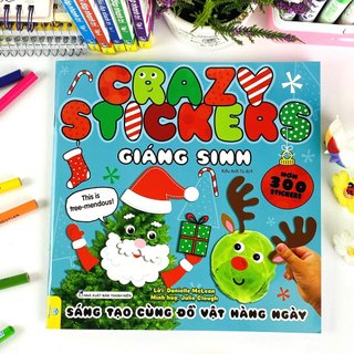 Sách - Crazy Stickers - Sáng Tạo Cùng Đồ Vật Hàng Ngày (hơn 300 stickers) - ndbooks