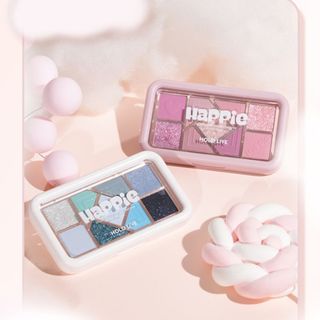 Bảng Phấn Mắt Hold Live 9 Ô Happie lấp lánh Happie Trái Tim HL630 bảng mắt lên màu chuẩn bền màu lâu trôi chính hãng 10g