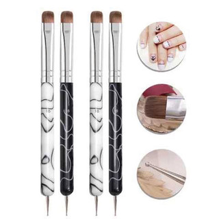 Cọ fen đầu móng - cọ chùi viền móng 2 đầu đủ size