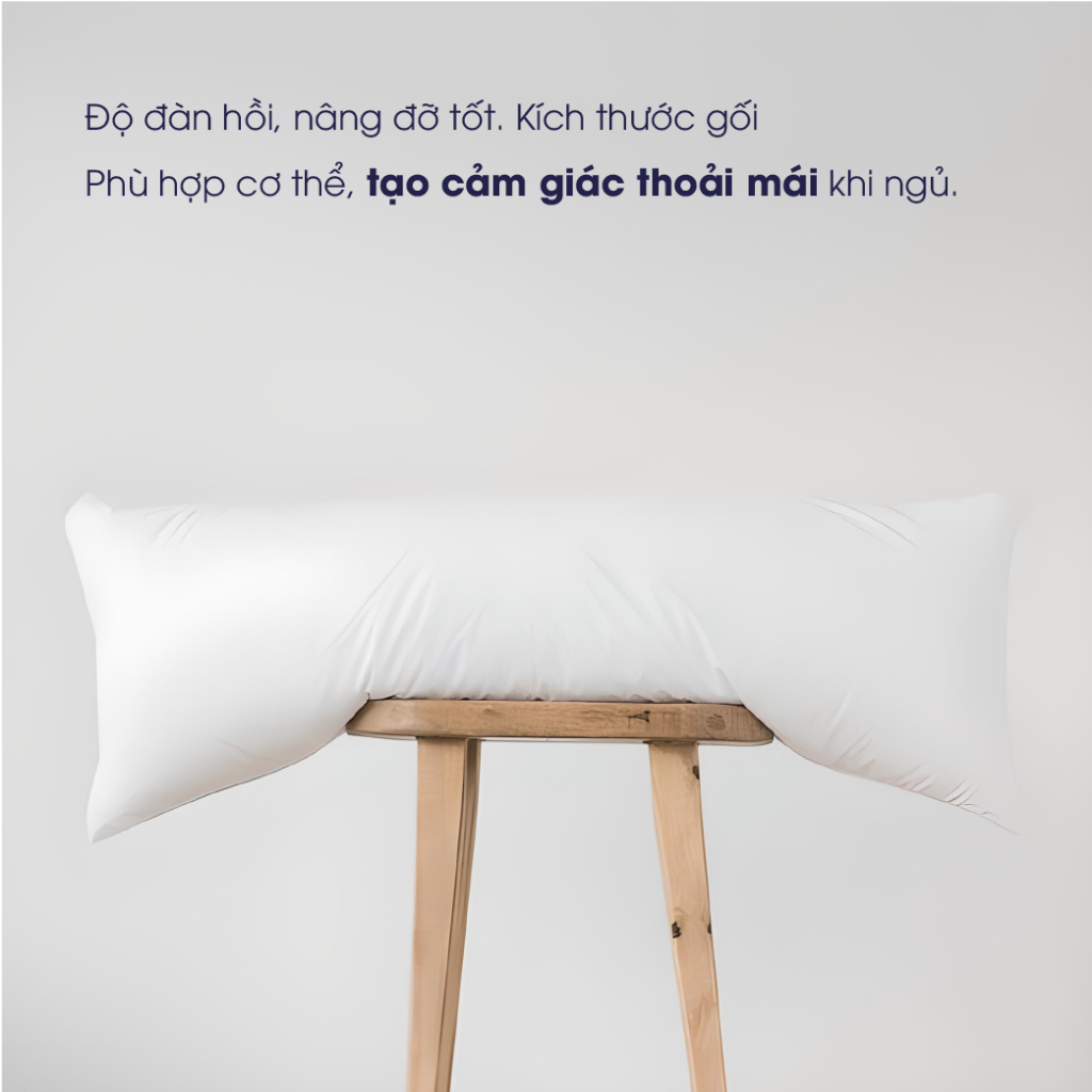 Ảnh Ruột gối đôi / gối ôm lông vũ nhân tạo Microfiber siêu êm Changmi Bedding cao cấp chuẩn khách sạn 5 sao - 50x140 cm 3