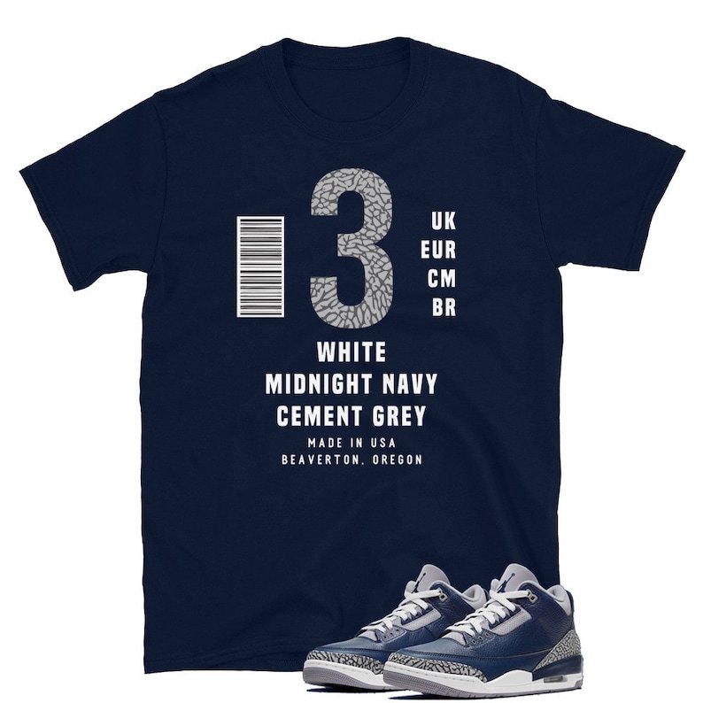 Áo Box Label Jordan 3 Retro Georgetown Unisex | Shopee Việt Nam