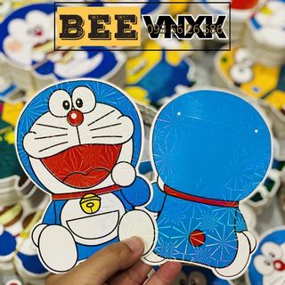 Combo 5 bao lì xì Tết 2026 hình Doraemon phản quang lấp lánh - Nhiều mẫu phong bao mừng tuổi mới - BEE VNXK