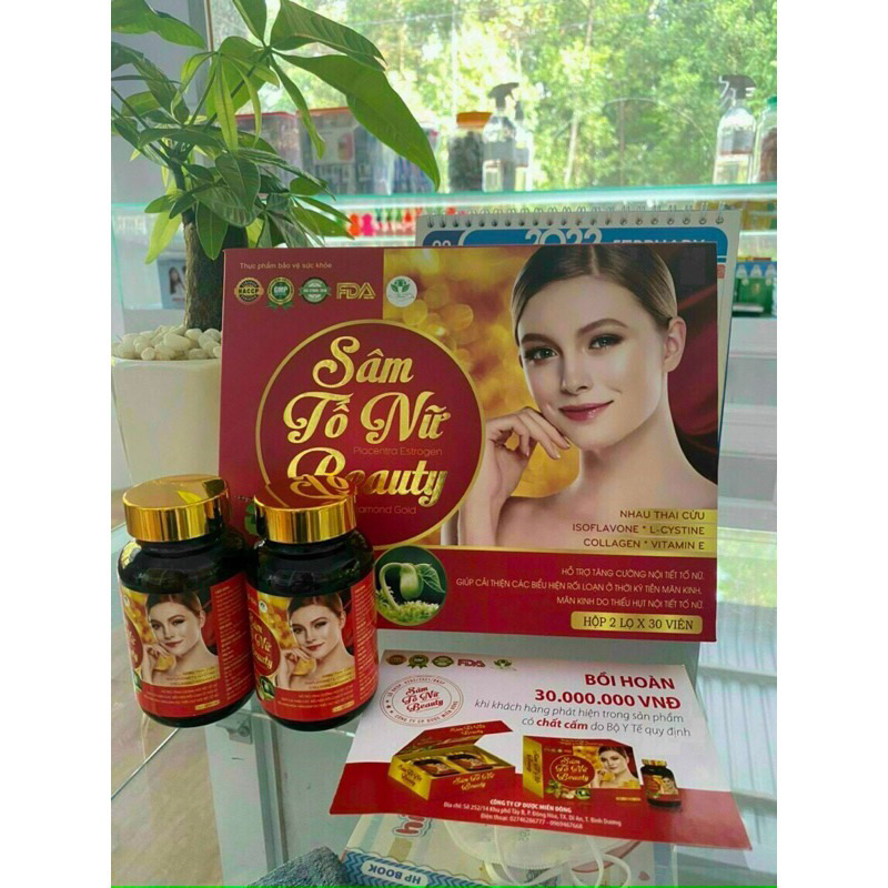 ✅(chính hãng) Sâm tố nữ beauty hộp 2 lọ 60 viên,date mới