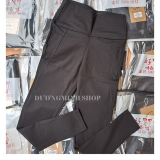 Quần legging cạp cao 10cm kiểu W.Ang – Chất U mì co giãn tốt, ôm dáng, tôn vòng eo, thoải mái vận động