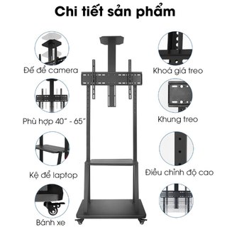 Gía Treo TiVi Di Động AVA1700 - Hỗ Trợ Màn Hình 32 -70inch - Kệ Treo TiVi Có Bánh Di Chuyển