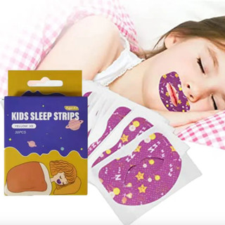Hộp 30 miếng dán chỉnh hình chống ngáy ngủ, ngủ há miệng vật liệu thân thiện. Miếng dán chống ngáy, nghiến răng vật lý