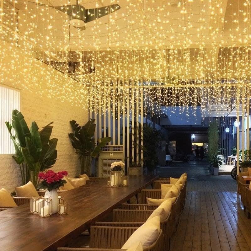 Đèn Rèm Mành Mưa Led Rủ 6m Mành Đèn Led Thả Mành Trang Trí Ngoài Trời ...