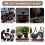 [Giá Tốt Nhất] Khay trà đạo gỗ cao cấp kèm bếp đun nước tự động bằng gỗ Sồi Nga - Bộ Song Ngư Cát Hạnh — ảnh 7