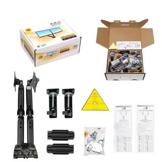 Giá treo hai màn hình NB P160 (17-27 inch) - Xoay 360 độ - Hàng Nhập Khẩu