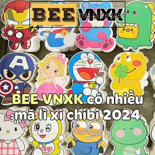 Combo 5 bao lì xì Tết 2026 hình siêu nhân Ironman phản quang lấp lánh - Nhiều mẫu phong bao chibi Giáp Thìn - BEE VNXK