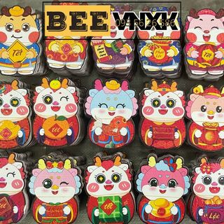 Combo 5 bao lì xì Tết 2026 hình siêu nhân Ironman phản quang lấp lánh - Nhiều mẫu phong bao chibi Giáp Thìn - BEE VNXK