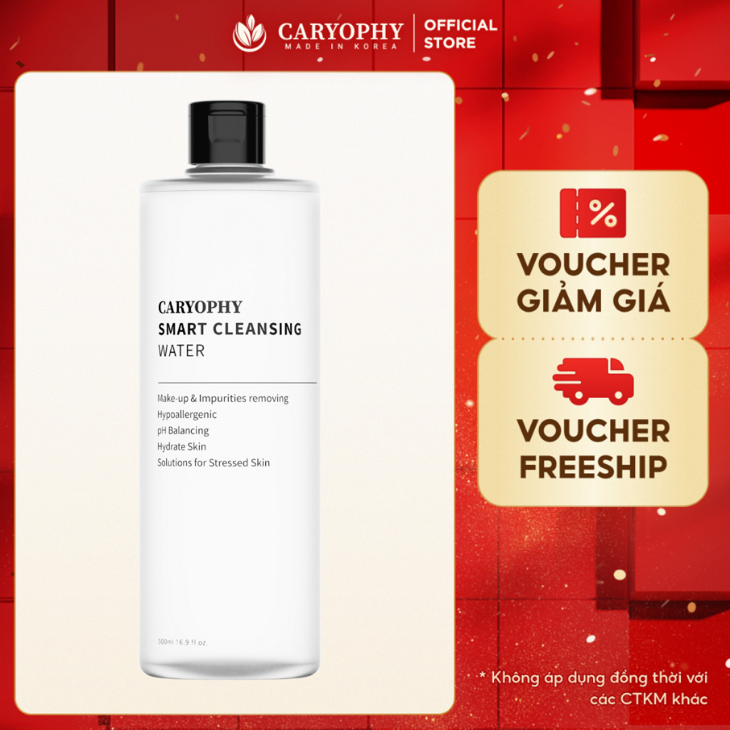 Ảnh Nước tẩy trang Caryophy 500ml cho da mụn nhạy cảm Smart Cleansing Water 1