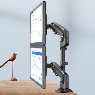 Giá Treo 2 Màn Hình NB - H180 17 - 30 Inch - Tay Treo Màn Hình Kép Xếp Màn Trên Dưới