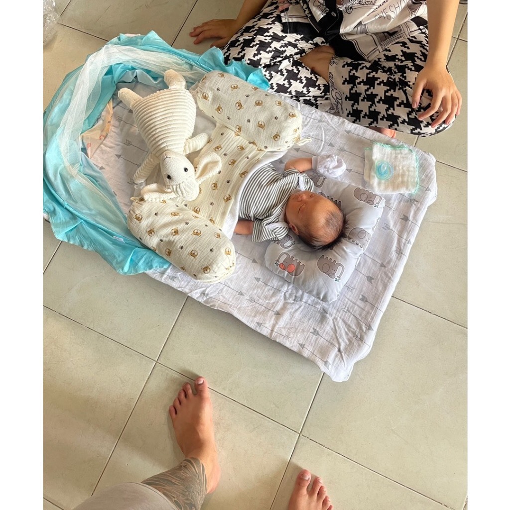 Giường lưới trẻ em Mẫu Giáo thoáng mát , không gây hầm bí , Kích thước 100 * 60cm