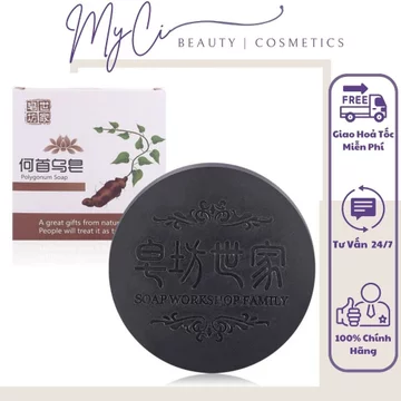 Xà Bông Hà Thủ Ô Giúp Tóc Đen Hơn, Xà Bông Gội Đầu Hà Thủ Ô Cao Cấp (Kèm túi lưới) MyCi Beauty Cosmetics