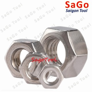 Đai Ốc ren trái, Tán Ecu ren ngược Inox 304 dùng cho bulong M3 đến M16 ...