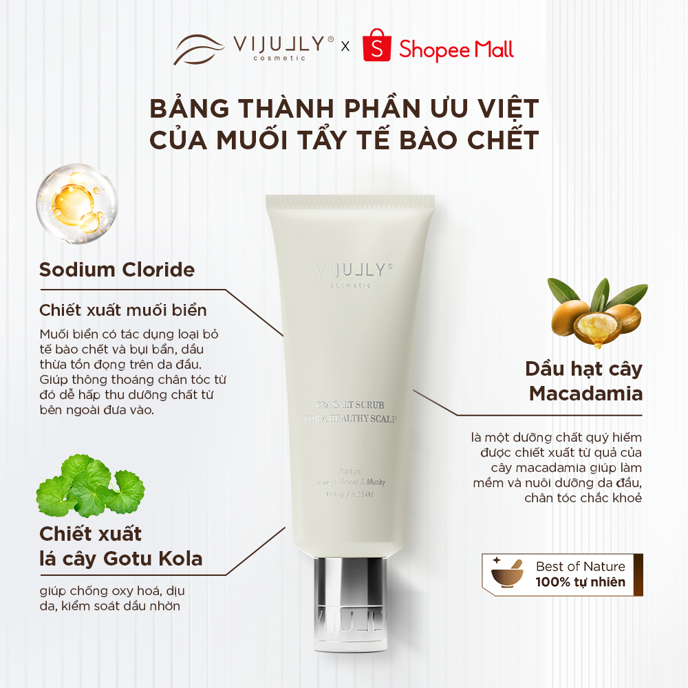 Ảnh Muối Tẩy Tế Bào Chết Da Đầu VI JULLY Giảm Gàu, Giảm Ngứa, Ngăn Rụng và Giảm Bết Tóc 3