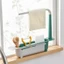 Khay để đồ rút gọn gác bồn rửa chén, bát có giá treo khăn - tiện dụng, đa năng
